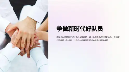 争做新时代好队员PPT
