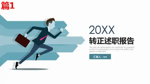 述职报告PPT模版2篇