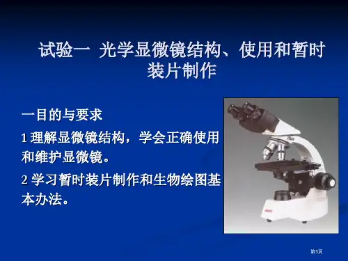 生物学实验专题培训市公开课金奖市赛课一等奖课件