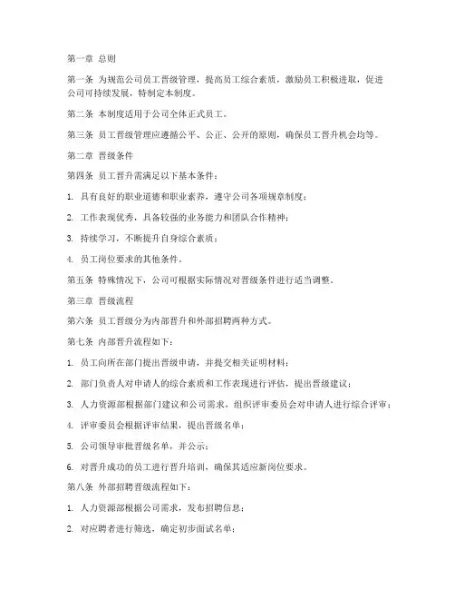 员工晋级管理制度