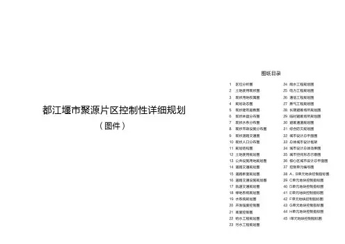 都江堰市聚源片区控制性详细规划同济