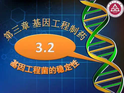 3.2第三章_基因工程菌的稳定性_生物制药