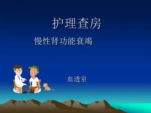 慢性肾功能不全护理查房ppt模板