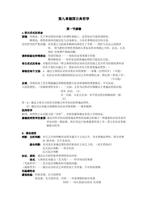 德国古典哲学
