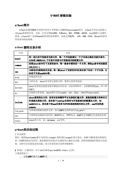 UBOOT移植验