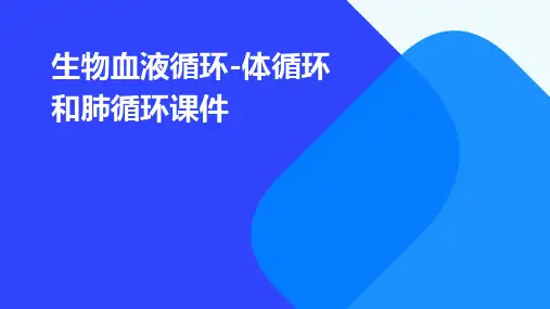 生物血液循环-体循环和肺循环课件