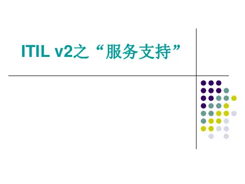 ITIL v2之“服务支持”