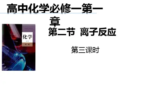 第一章第二节离子反应上学期高一化学人教版必修第一册2