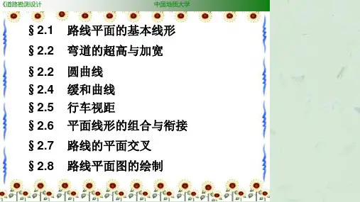道路平面设计课件