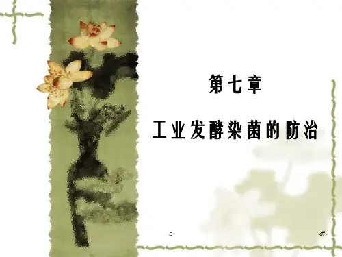 工业发酵染菌的防治