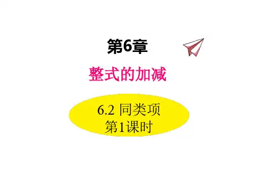青岛版数学七年级上册课件 同类项 第1课时