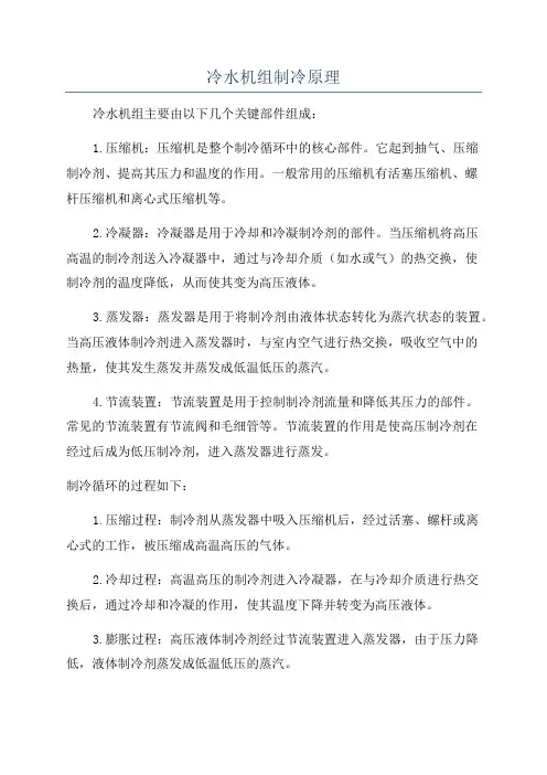 冷水机组制冷原理