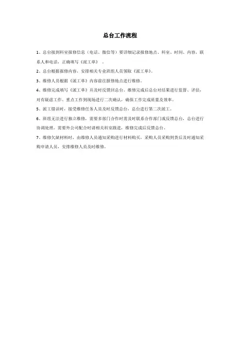 总台工作流程
