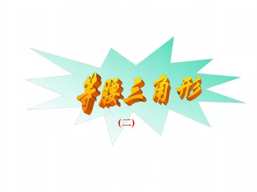 等腰三角形(2)[下学期]--湘教版-