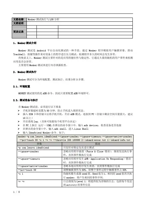 Monkey测试执行与LOG分析_游戏中心测试人员使用