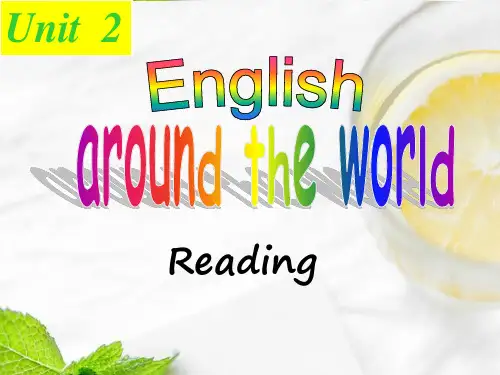 Book1Unit2 English around the world Reading