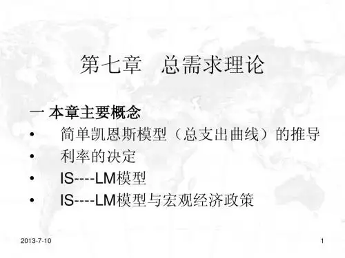 第七章总需求理论