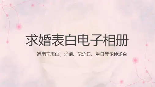 浪漫动态告白求婚生日纪念日电子相册