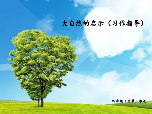 四年级下册语文第三单元作文PPT课件