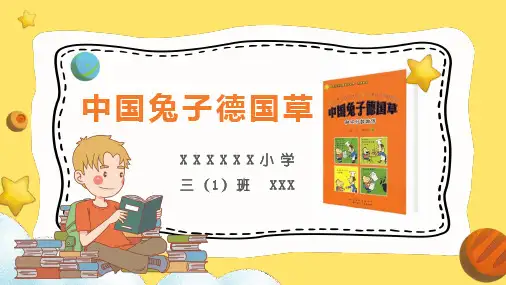 学生好书分享PPT中国兔子德国草绘本PPT好书推荐
