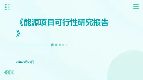 能源项目可行性研究报告