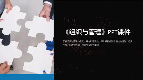 《组织与管理》课件