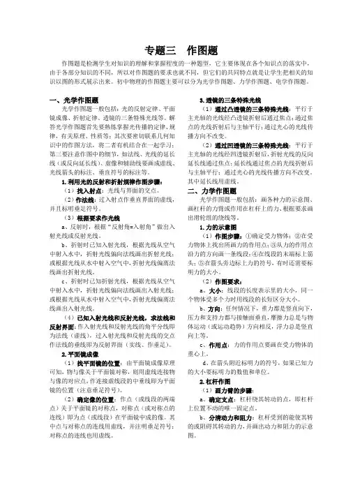 物理中考总复习——专题训练——作图题