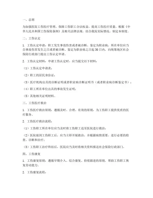 医院工伤医疗管理制度