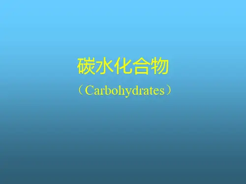 有机化学——碳水化合物