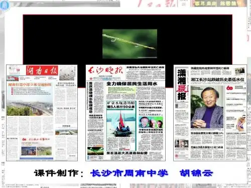 消息：带着露珠的新闻ppt5