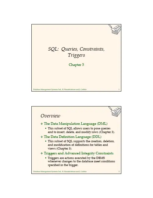 数据库 SQL 英文