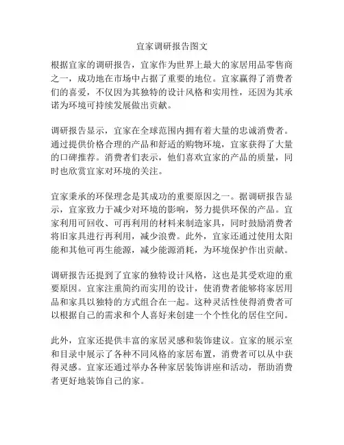 宜家调研报告图文