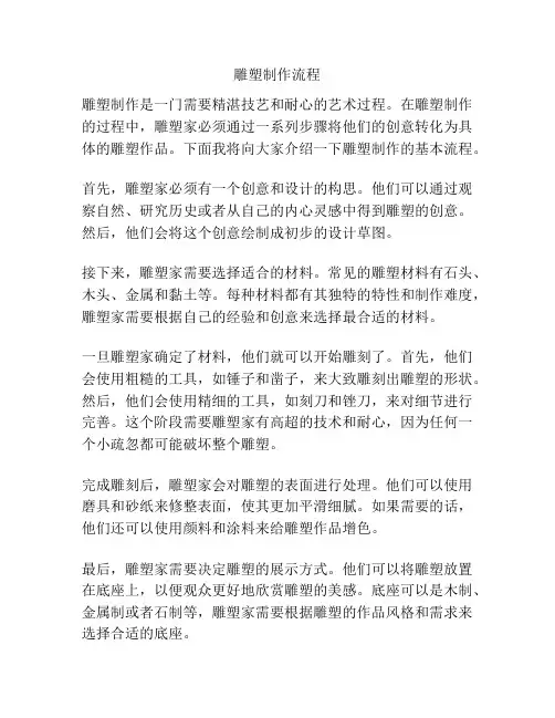 雕塑制作流程