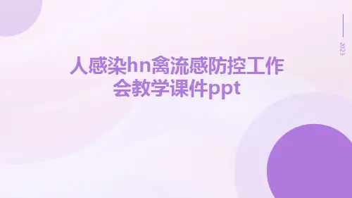 人感染HN禽流感防控工作会教学课件ppt