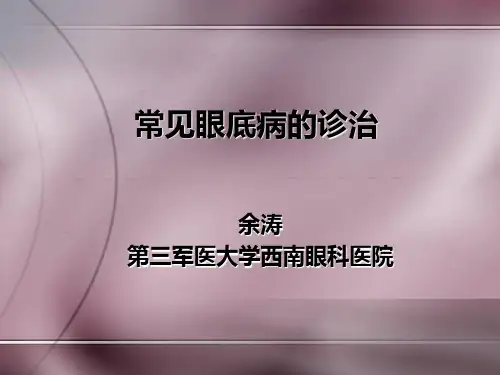 常见眼底病诊治课件