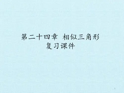 第二十四章-相似三角形-复习ppt课件