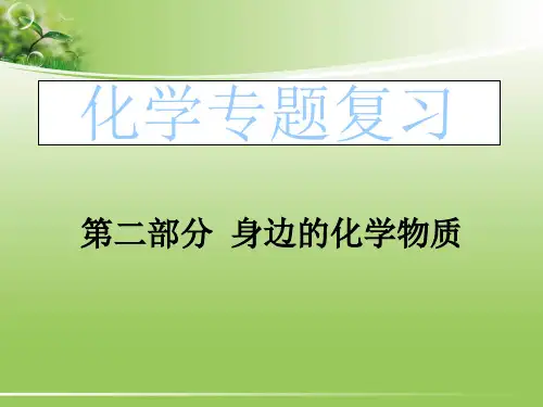 沪教版九年级化学第二章《身边的化学物质》ppt课件