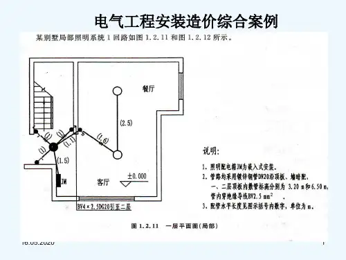 电气工程安装造价综合案例