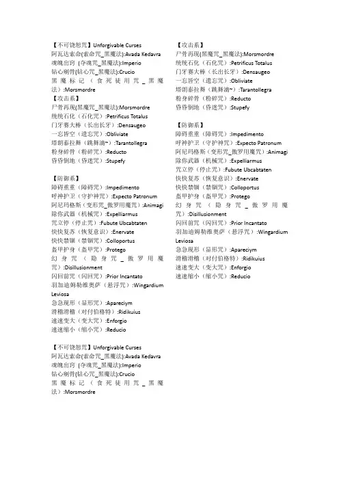 哈利波特魔法大全