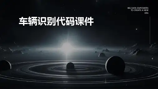 车辆识别代码课件