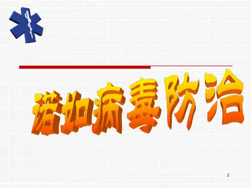 (参考幻灯片)学校诺如疫情处置及消毒隔离培训
