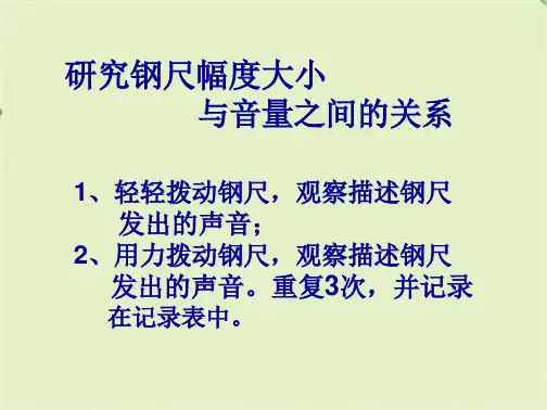 教科版小学科学四年级上册《声音的变化》(共6张PPT)