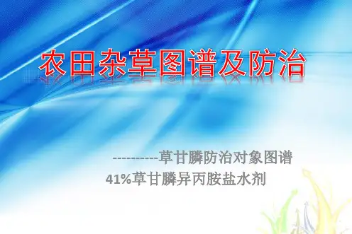 农田杂草图谱及防治技术
