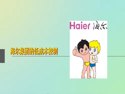 海尔集团的低成本