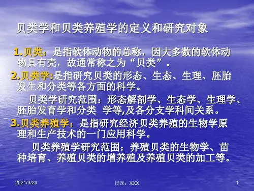 贝类学PPT课件