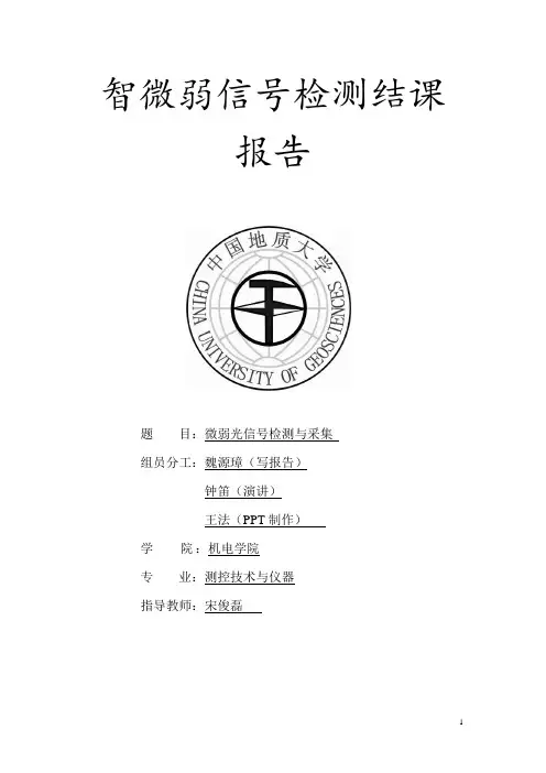微弱信号报告