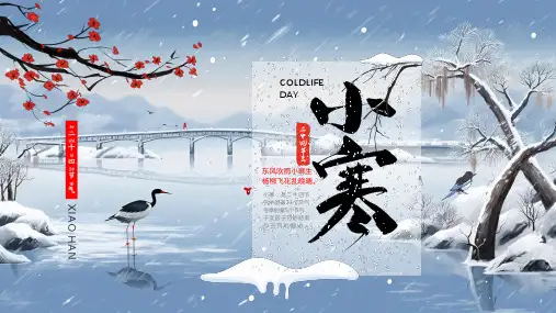 二十四节气《小寒》介绍PPT课件