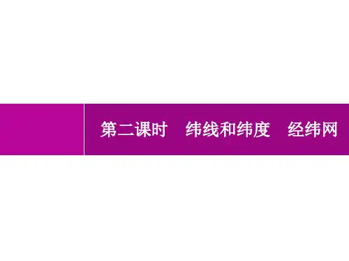 商务星球版初中地理七年级上册精品教学课件 第1章 地球 第2节 第2课时 纬线和纬度 经纬网