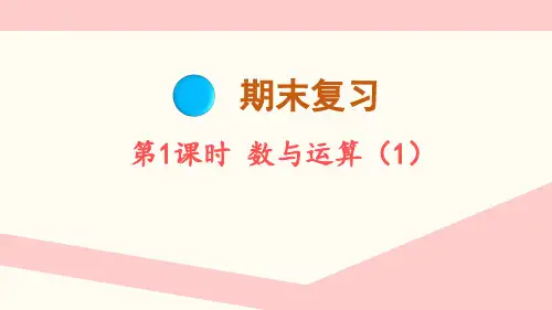 苏教版(2024)一年级上册数学期末复习  数与运算(1)课件(共19张PPT)