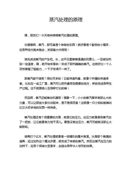蒸汽处理的原理